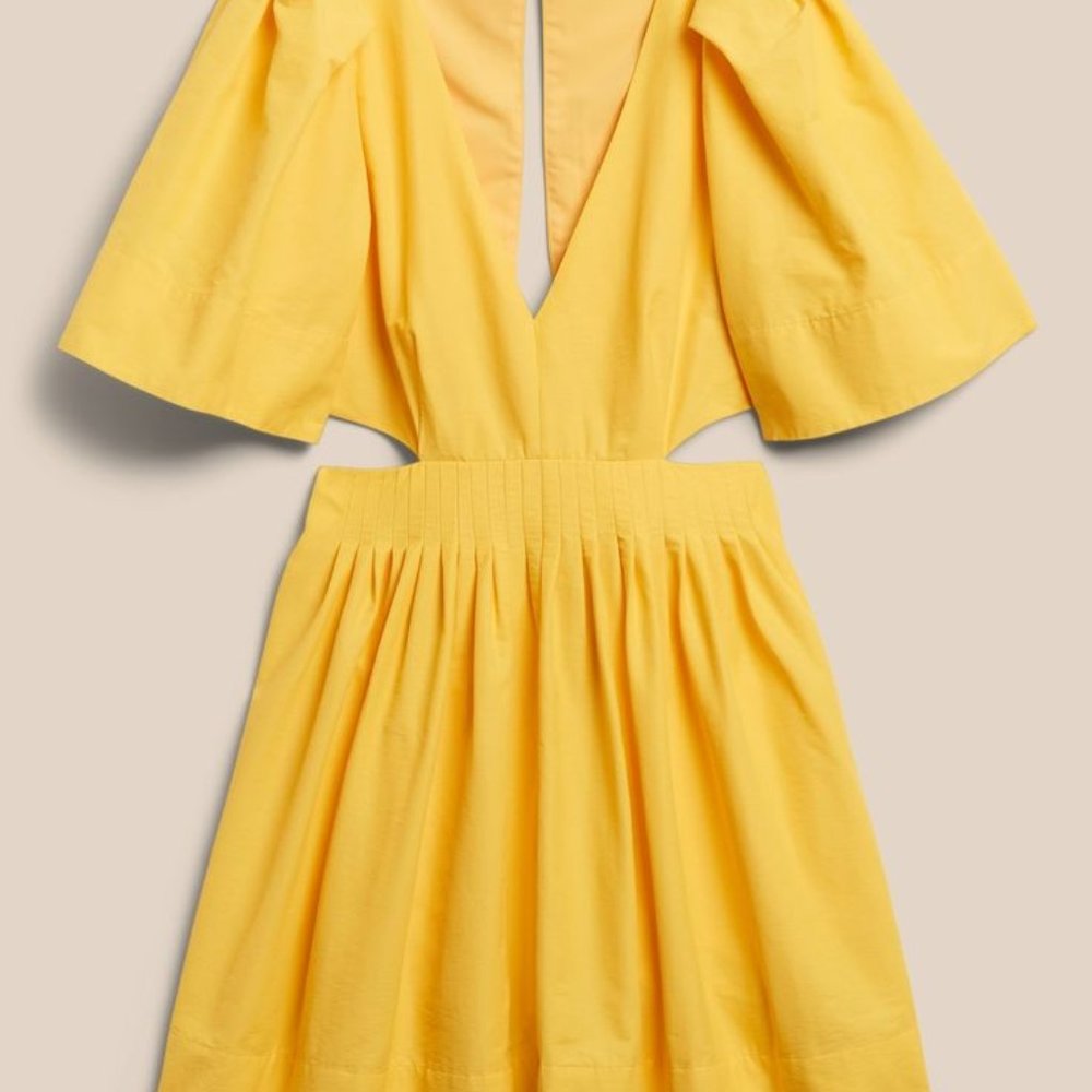 Banana Republic Cut out  Yellow Dress